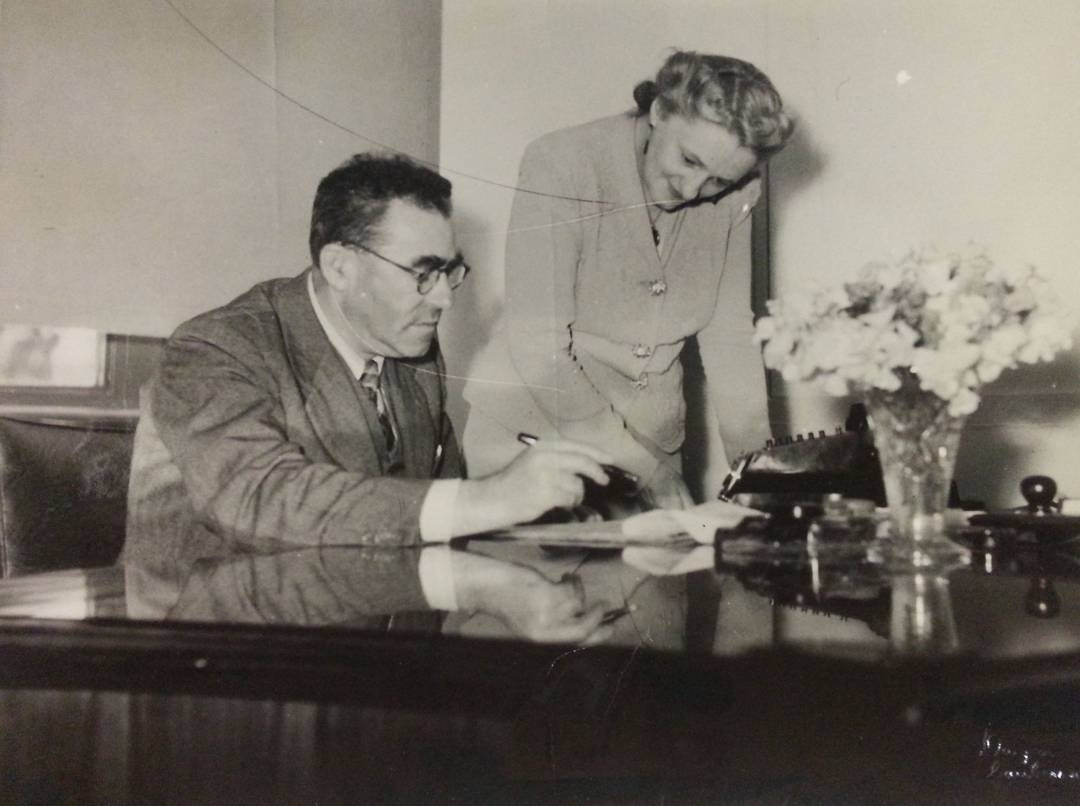 Sir Carl Berendsen and Jean Mckenzie. 