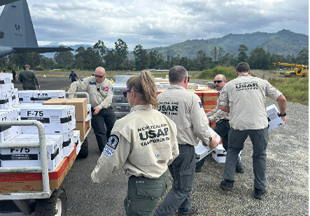 Enga landslide response.