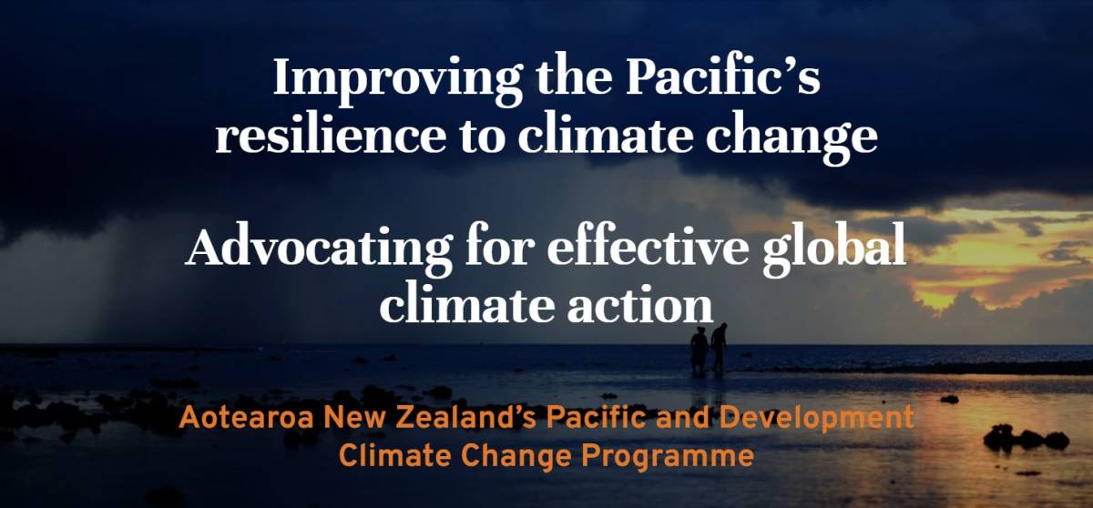Improving the Pacific's resilience to climate change. 