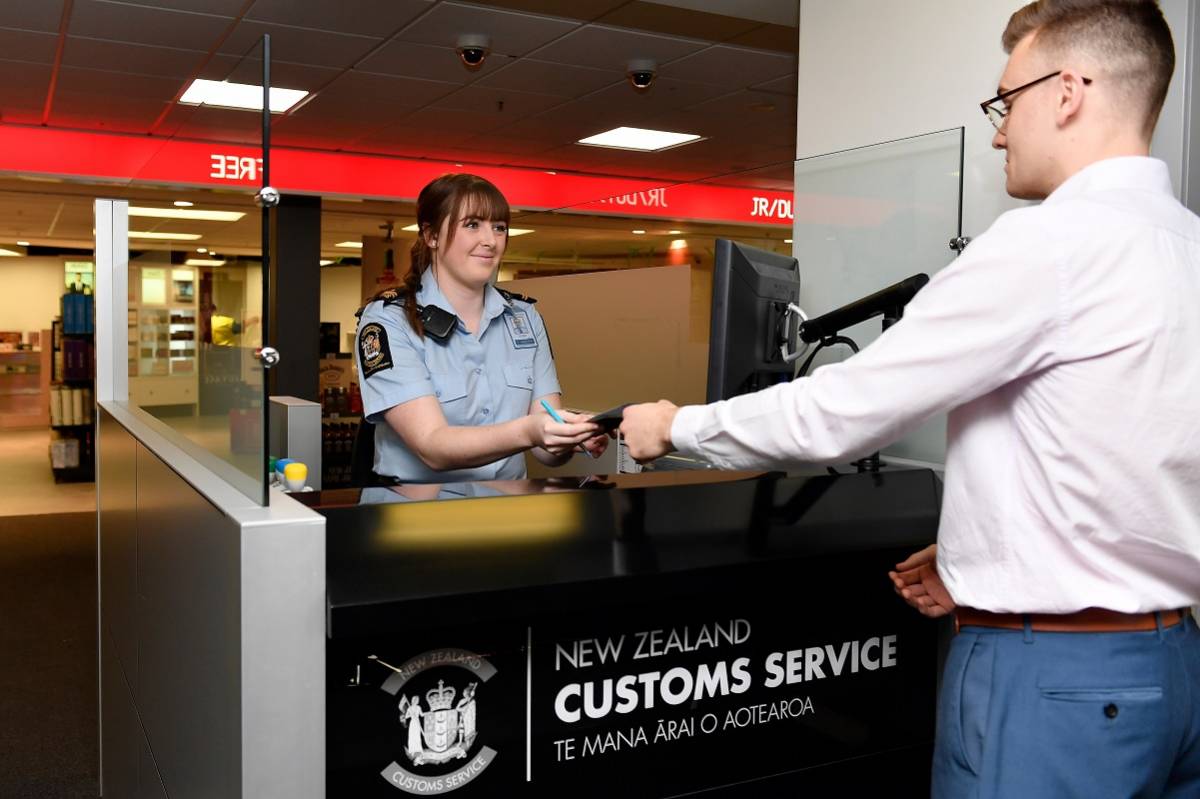 The customs service at work. 